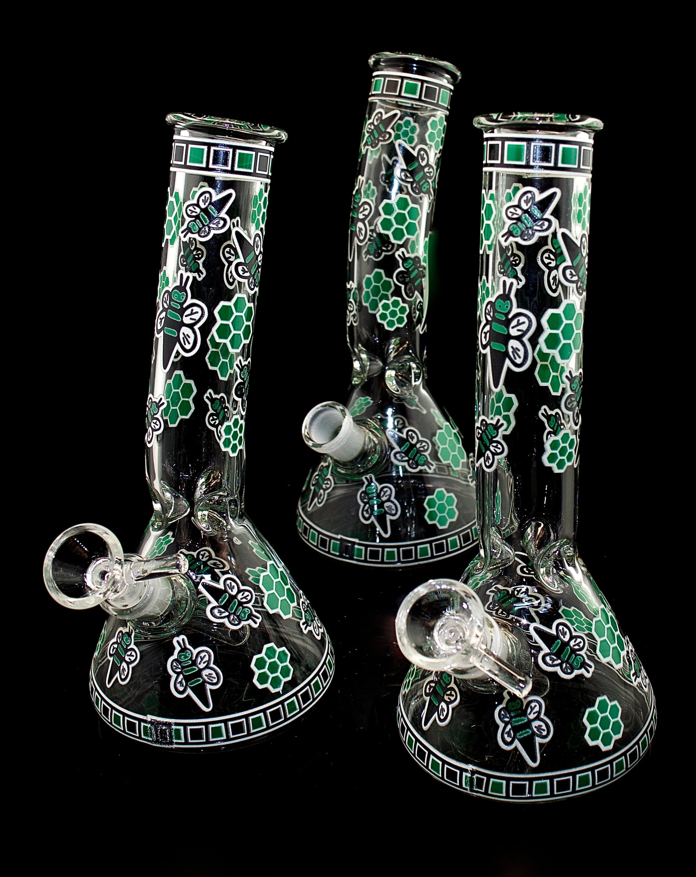 7.5" Bend Style Glow in the Dark Smoking Water Pipe-270 7.5" Bend Style Glow in the Dark Smoking Water Pipe-270