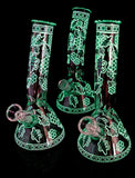 7.5" Bend Style Glow in the Dark Smoking Water Pipe-270 7.5" Bend Style Glow in the Dark Smoking Water Pipe-270