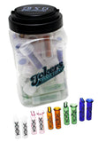 Tokers Colored Glass Tips Jar by DNA Glass-1421