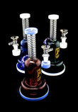 9" Twisted 6B glass Water pipe Colorful