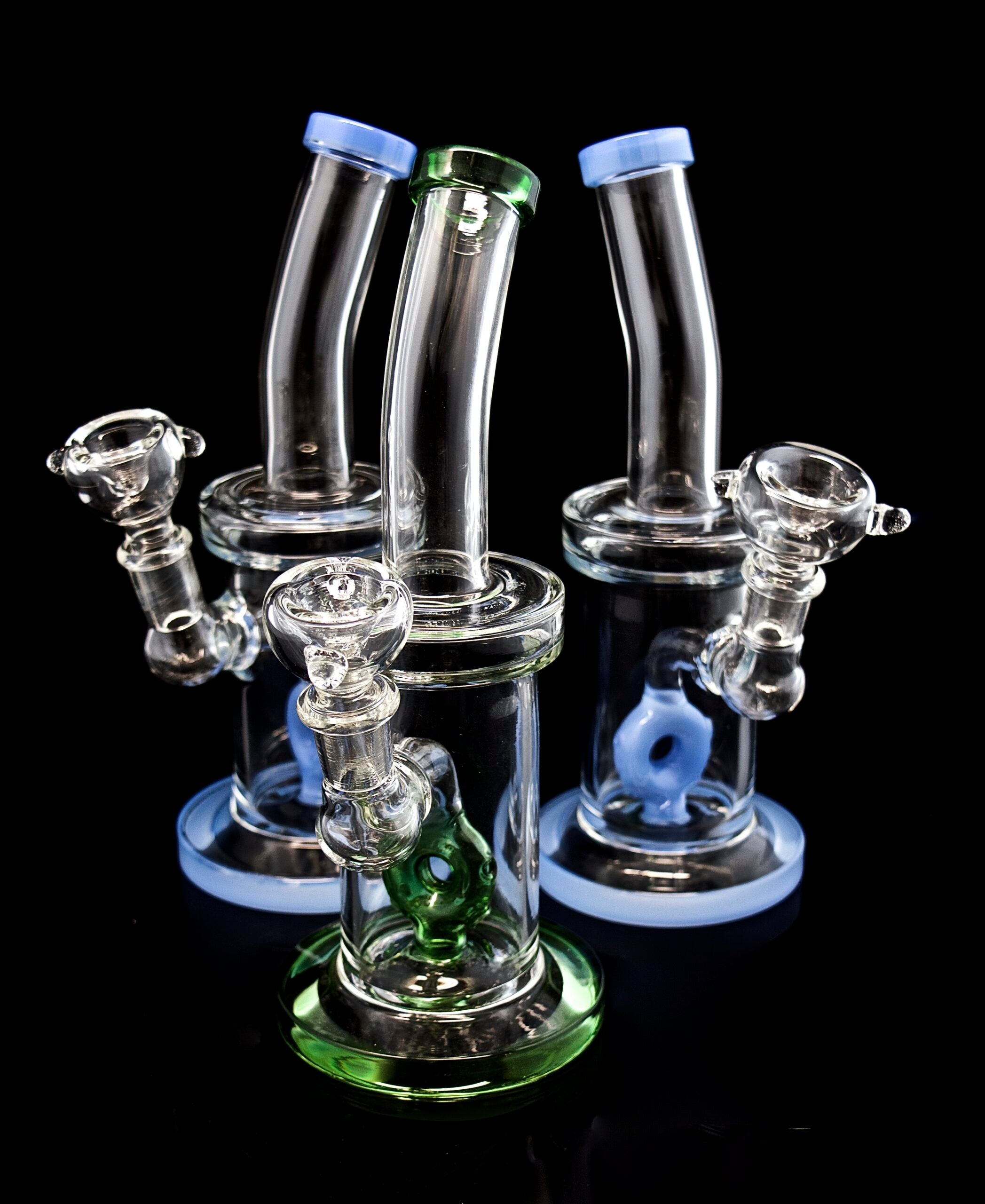 9.5 inches Smoking Glass Water Pipe -309