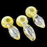 Yellow & Fumed Hand Blown Glass Pipe | Glass Pipe -1526