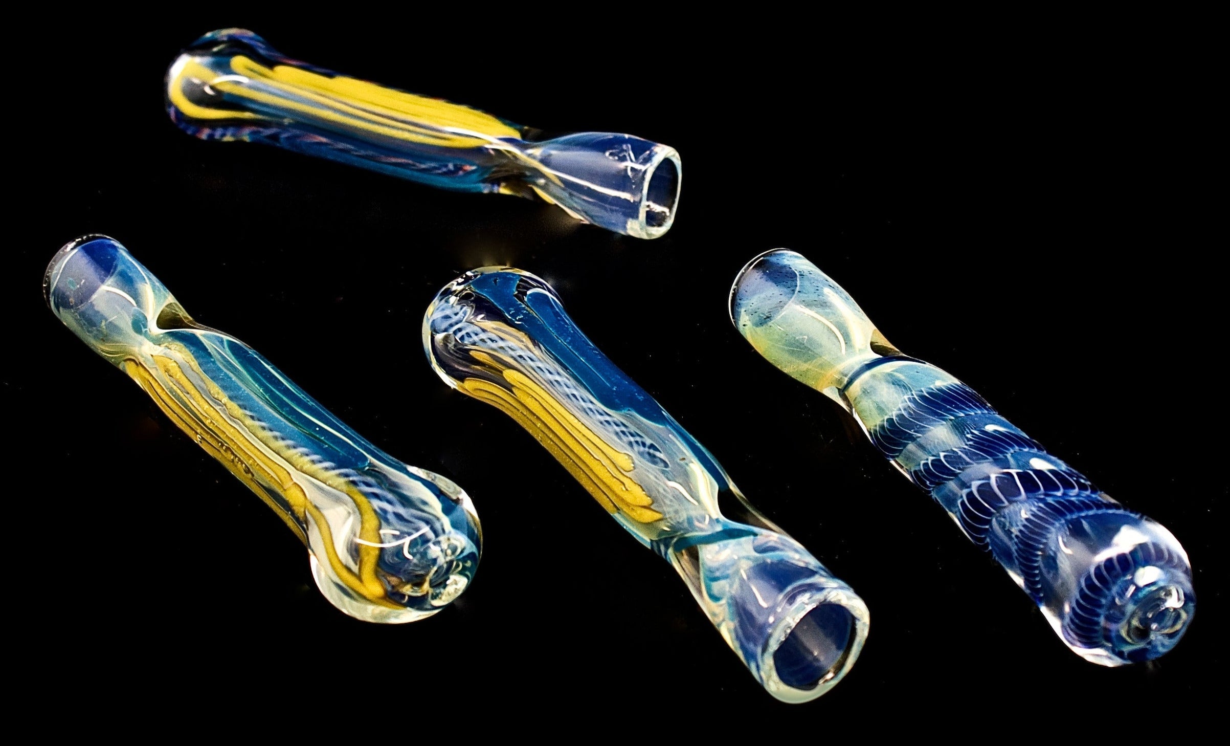 Glass Chillum Pipe - 4138