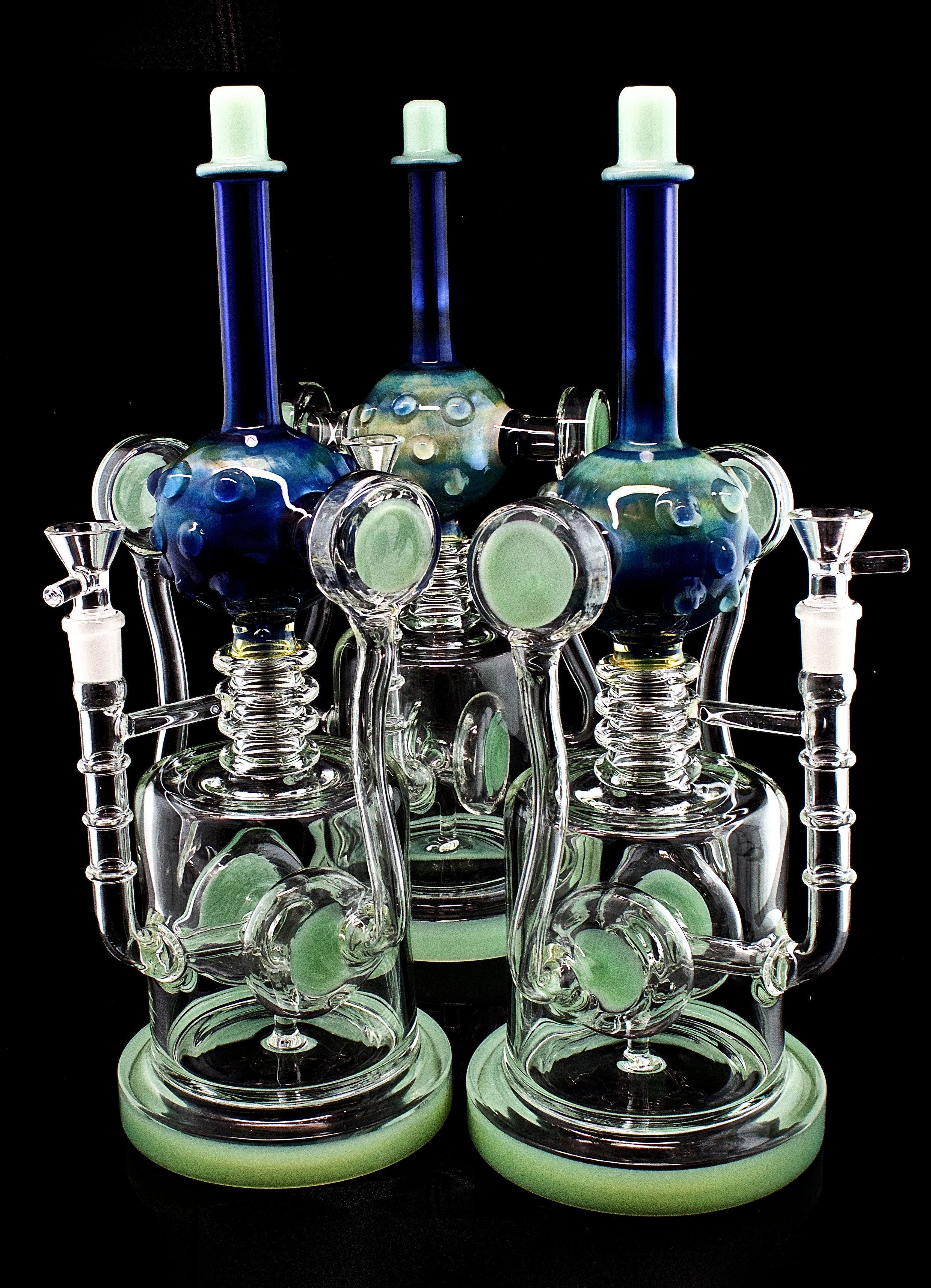 Jade Color Two Tone Water Pipe (14")-812