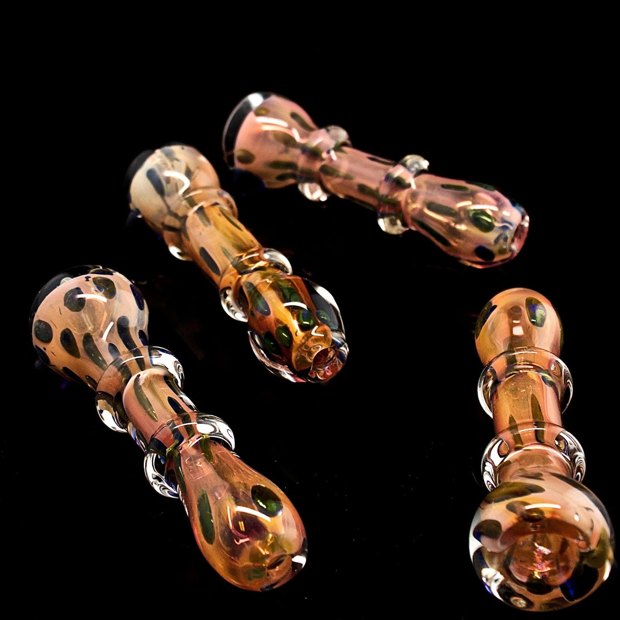 SPLASH ART Glass Chillum Tobacco Smoking One Hitter Pipe – 4139