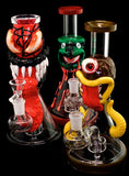 10" Colorful Water pipe with eyes and beautiful Mix style Pic-4