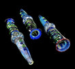 Colorful Steam Roller Smoking Glass Pipe -4043