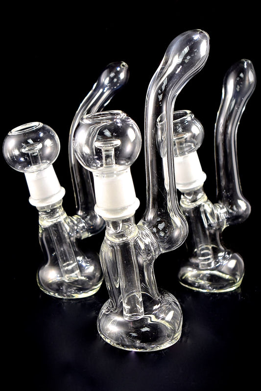 Clear Nail Oil Rig Glass Pipe -446