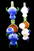 Skull Style slim color smoking bubbler with Fancy and quality Style -2015