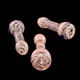 Pink Glass Chillum Pipes -4135