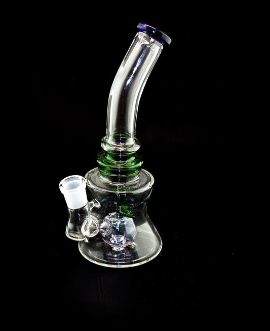 9" Bent Glass Water Pipe- 307