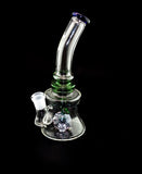 9" Bent Glass Water Pipe- 307