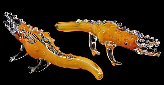 Crocodile Smoking Glass Pipe -4254