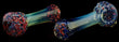 3.5" Short Psychedelic Hand Glass Pipe -1584