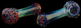 3.5" Short Psychedelic Hand Glass Pipe -1584