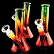 8" Bent Rasta Style Water Pipe- 1768