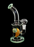 2021 Bent Colorful smoking glass water pipe with fruit perc