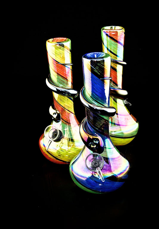 8" Soft-Glass Water Pipe - Assorted Colors/Designs