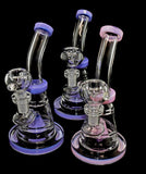 7" SLIM COLOR SMOKING GLASS WATER PIPE-1563