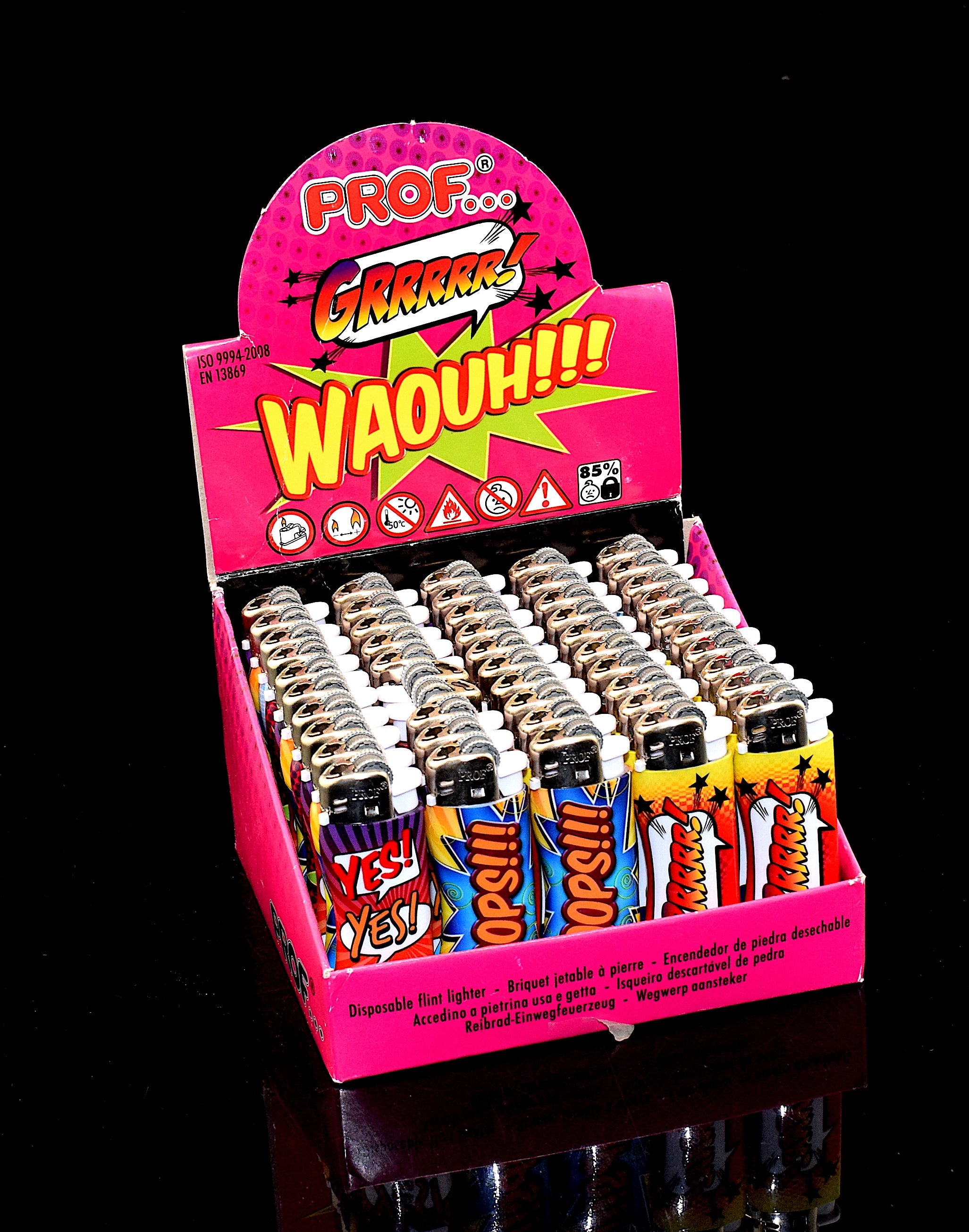 Waouh Prof Grrrrr 50 pcs D/P Lighter -1752