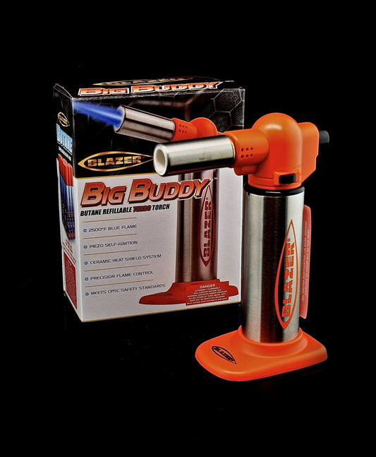 Flaming Hot Orange Big Buddy Butane Torch by Blazer