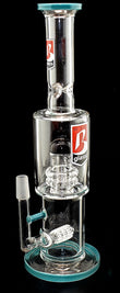 6B GLASS 12" Smoking Water Pipe with Beautiful Perc-1745