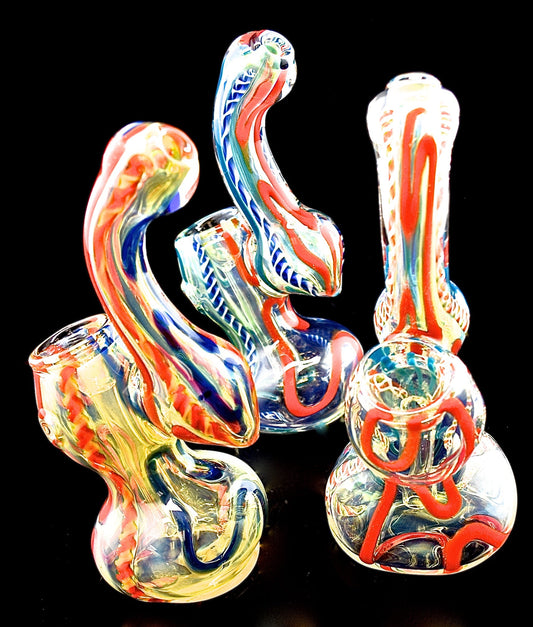 Sherlock Strip Smoking Glass Pipe | Wholesale Glass Pipe -1971