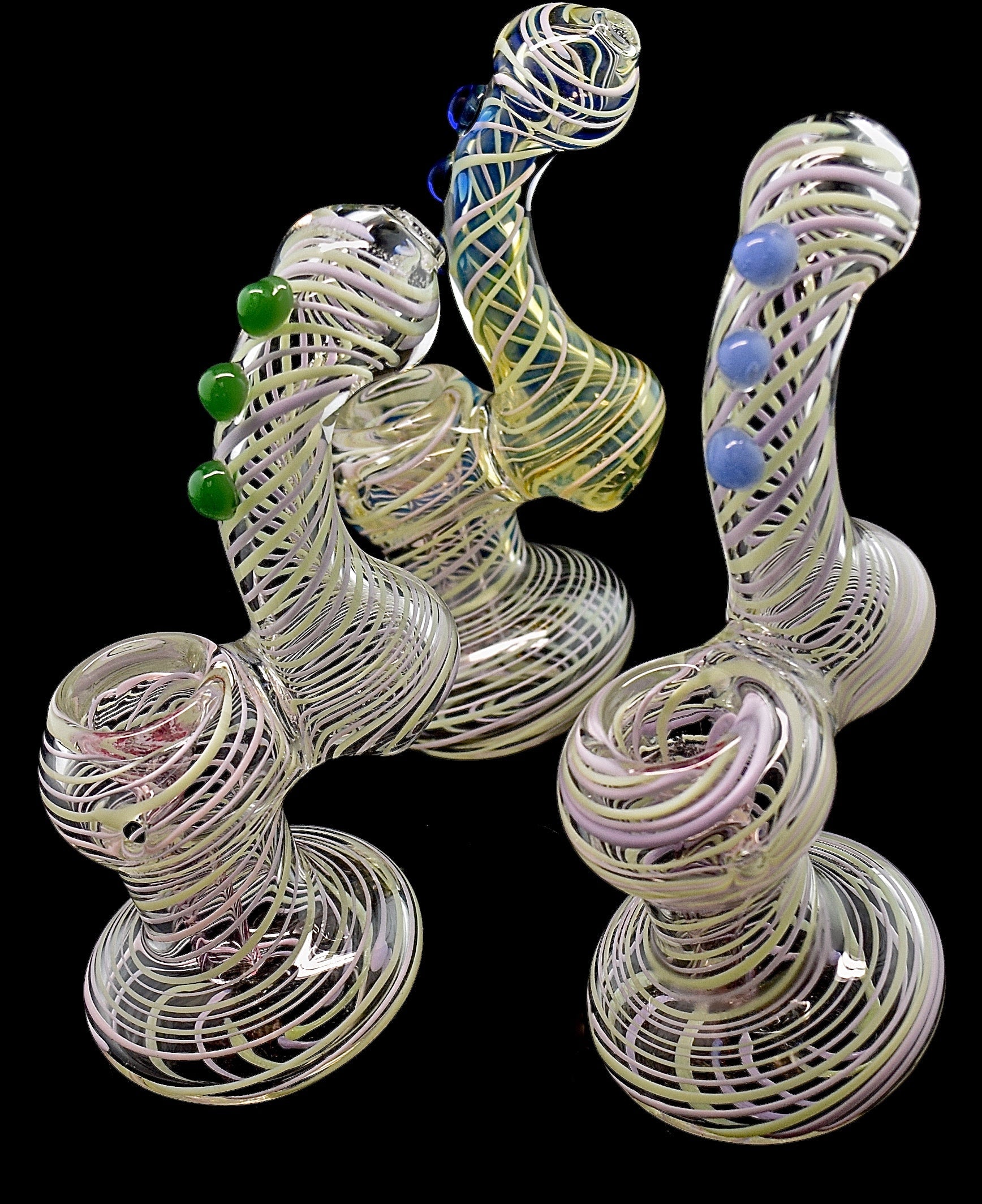 Slim Strips Smoking Glass Bubbler -2022