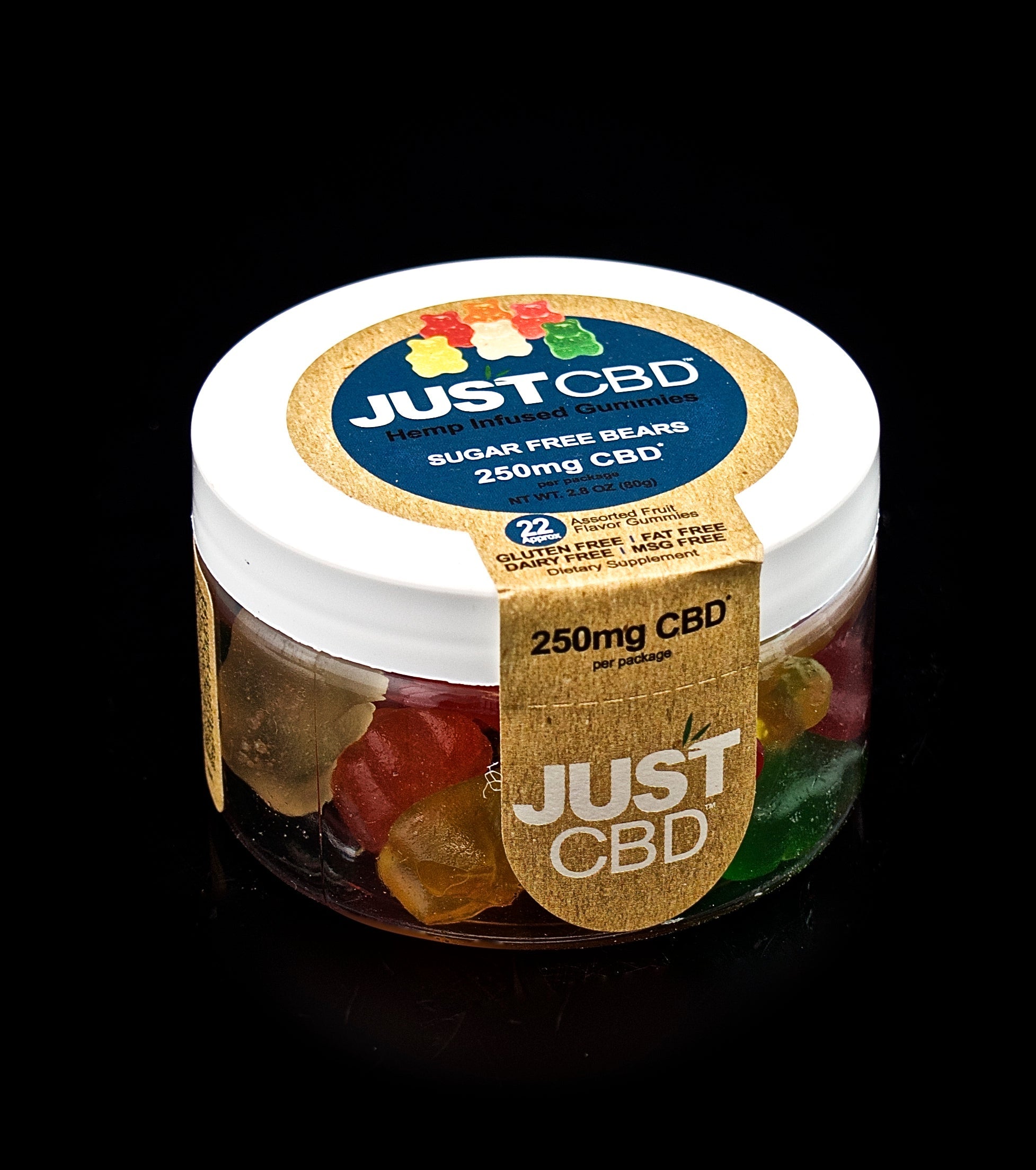 JUST CBD-GUMMIES-250MG |SUGAR FREE BEARS -867