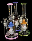 11 inches colorful water pipe with beautiful face per by 6b glass