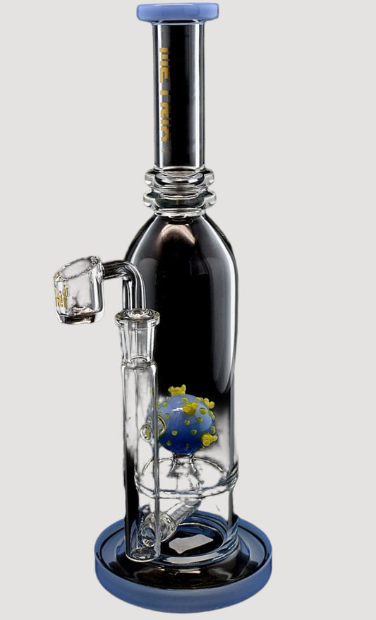 12 Inches Water Pipe With Corona Virus Perc Glass Smoking Bong-22