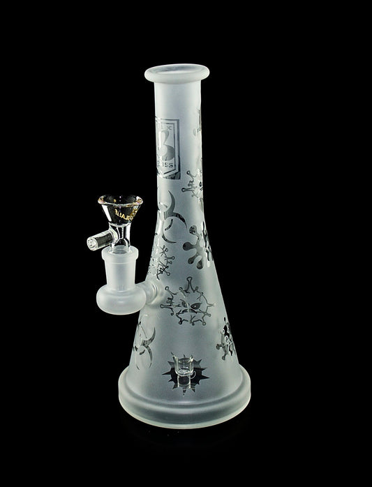 6B GLASS - 9" FROSTED WATER PIPE-6B GLASS-308