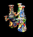 8" Colorful Silicone Smoking bongs