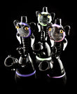 Custom Glass 6” Black and Pink Elephant Rig Water Pipe -503