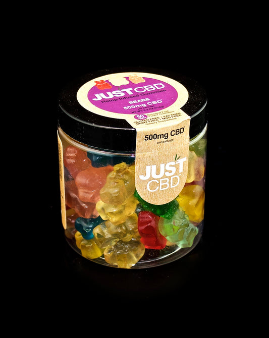 JUST CBD-GUMMIES-500MG | BEARS | WHOLESALE GLASS PIPE-883