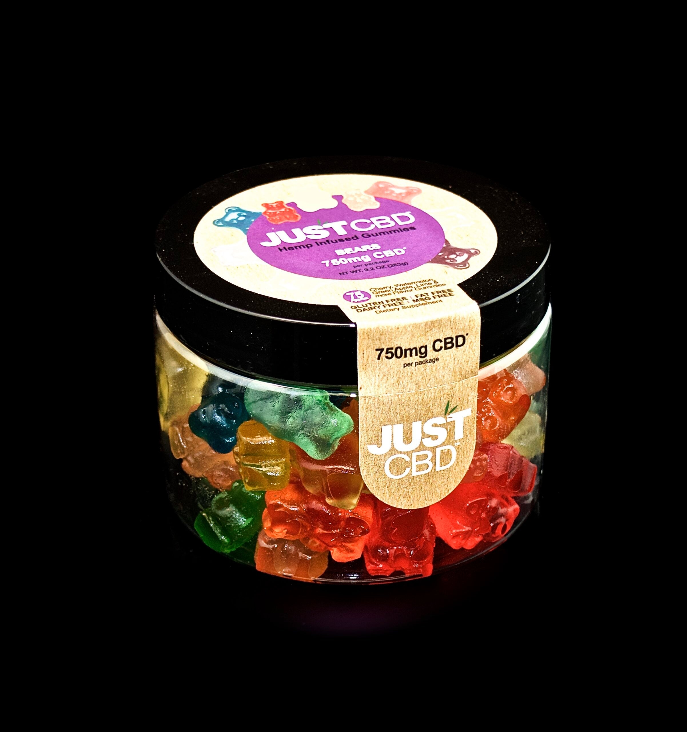 JUST CBD-GUMMIES-750MG | BEARS | WHOLESALE GLASS PIPE-894