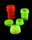 2020 Plastic Grinder Herb Grinders Secure Twist Lock System Herb Pepper Grinder 3 Layer Plastic Tobacco Spice Grinder