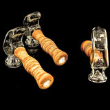 5.5" Hammer shape glass hand pipe -214