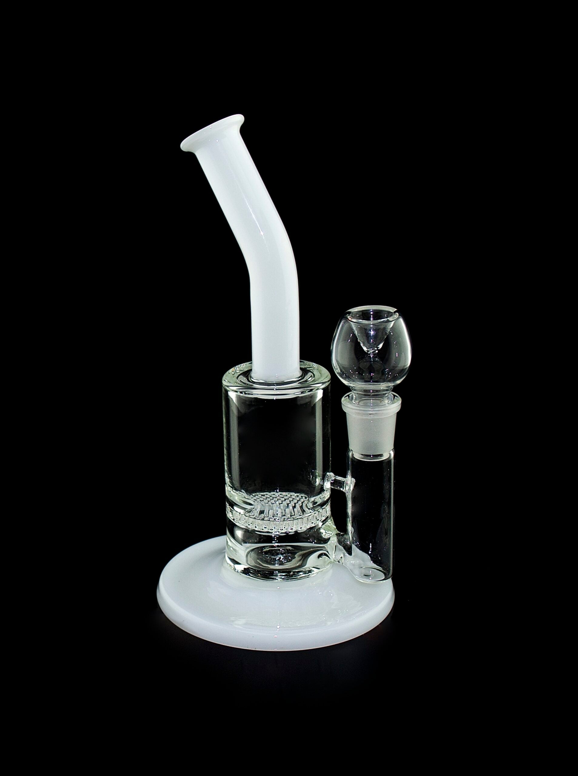 Mini Bent Neck Honeycomb Perc Water Pipe