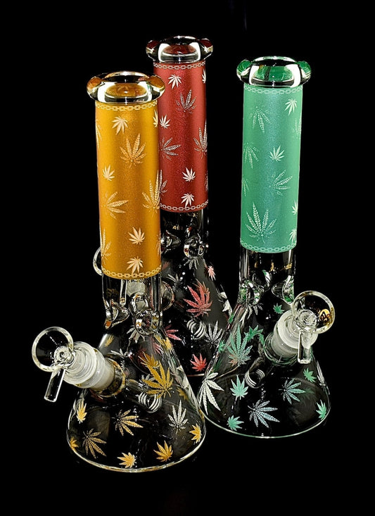 Decal Glass Beaker Smoking Hookah Water Pipe