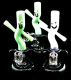 9" Funny Face Slim Color Smoking Glass Water Pipe -2023B37