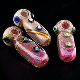 4"Flat Frit Smoking Glass Pipe