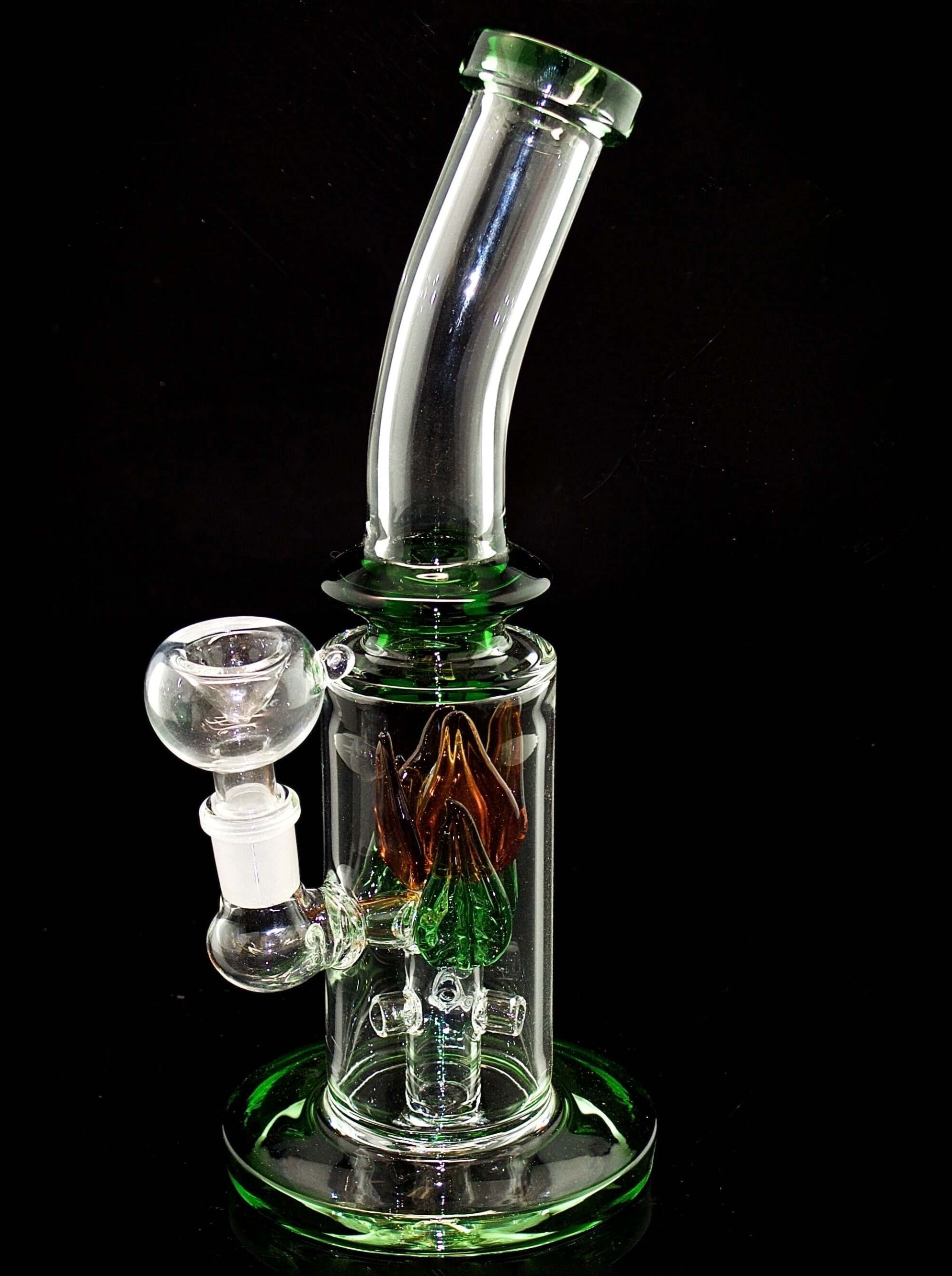 10” Bent Smoking Glass Water Pipe-17