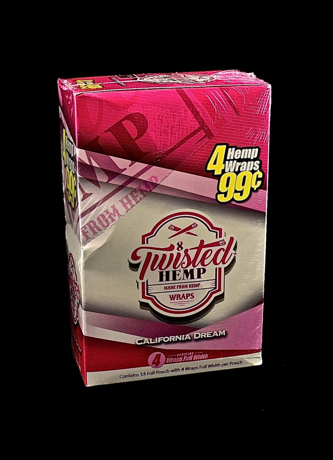 Twisted Hemp Wrap Sweet Flavor, Plain Jane Natural, California Dream, Tropical Breeze, Sweet, Mango/Pineapple, Blue Banana-1443