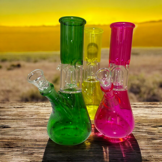 Small GoG Painted Water Pipe with Dome Percolator-9002