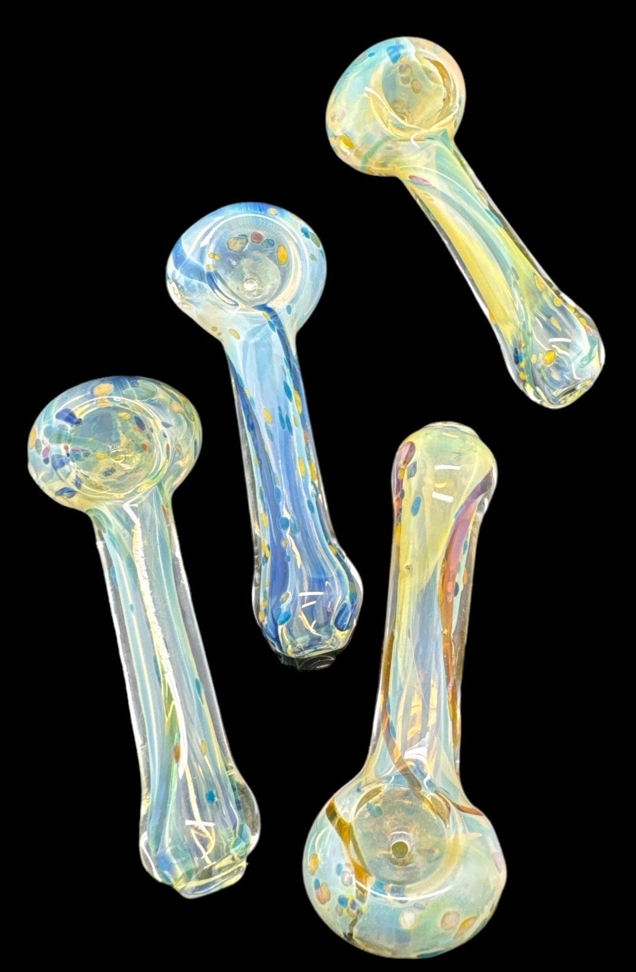 Yellow 3.5" Smoking Glass Pipe Cheap & best Quality -4123