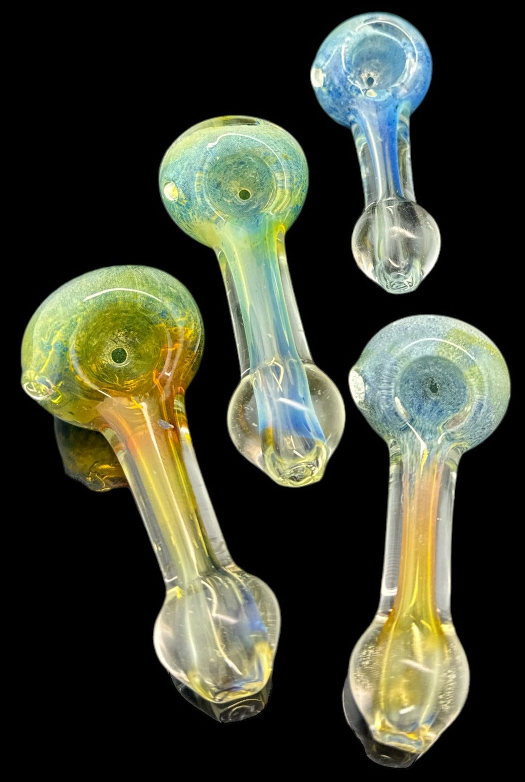 3.5" COLOR CHANGING SMOKING GLASS PIPE  -4189