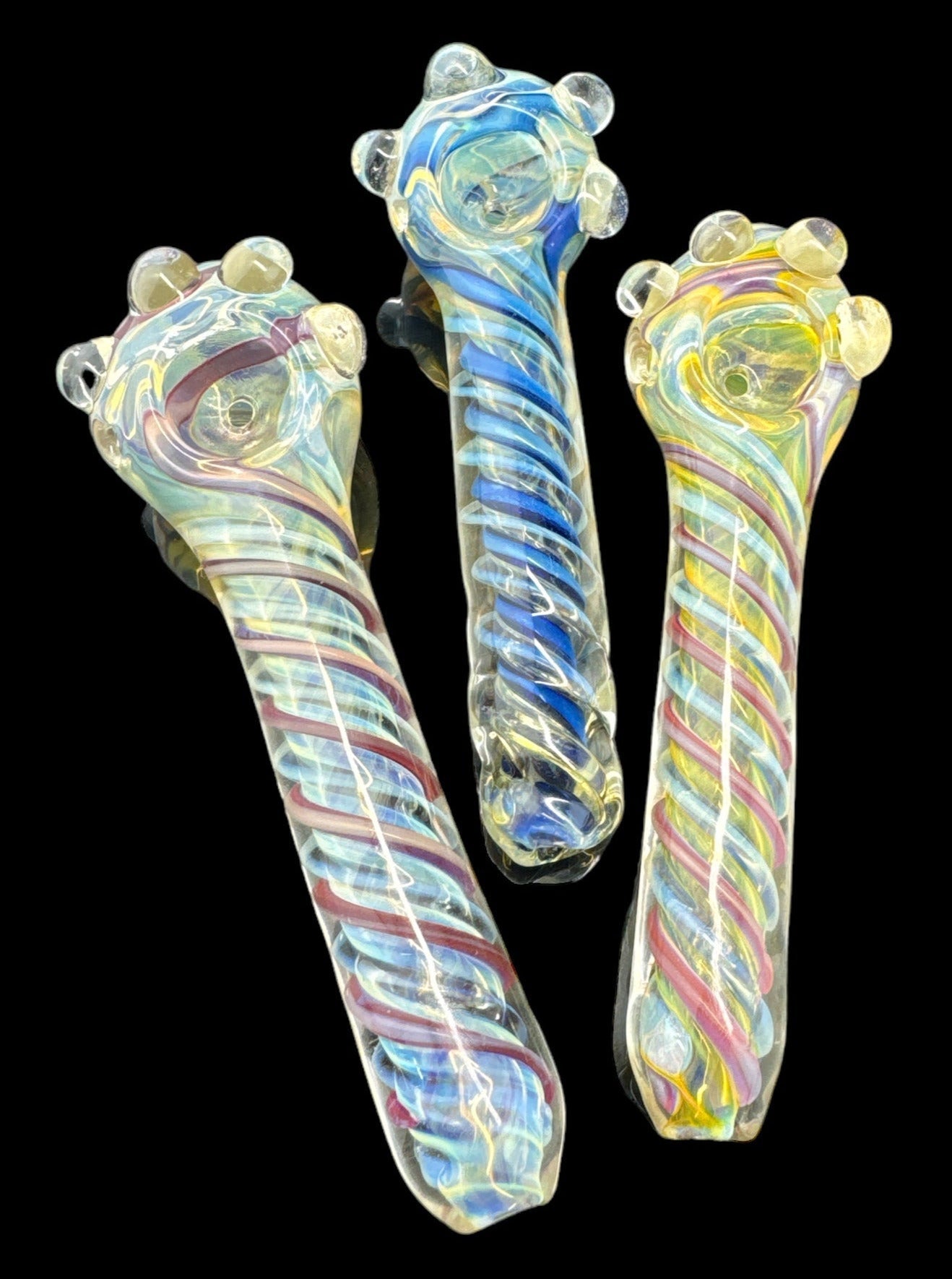 Glass Smoking Pipe /Pipes For Smoking /Fumed Pipes/Two Glass Smoking Pipes-4191