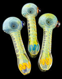 Authentic Color Changing&nbsp; Swirl Glass Smoking Pipe  -4217