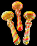 4.5" RASTA COLOR SMOKING GLASS PIPE -HAND PIPE-TOBACCO USE -4221